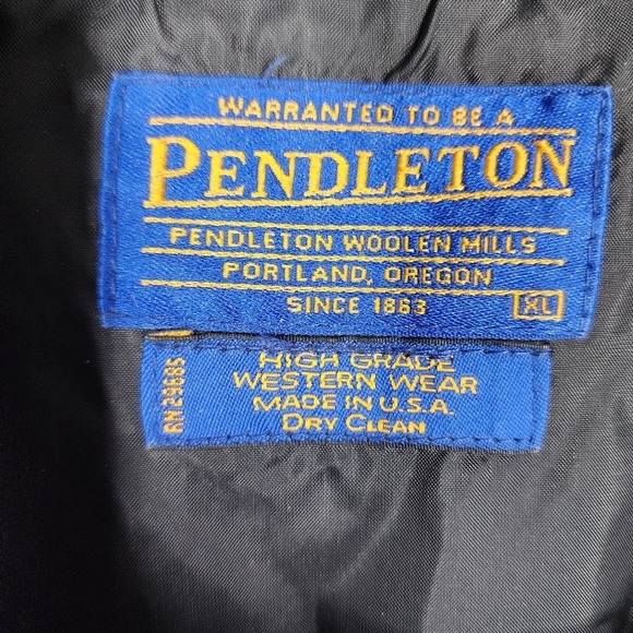 PENDLETON WOOL BLEND HIGH GRADE WESTERN WEAR JACKET - Picture 7 of 11